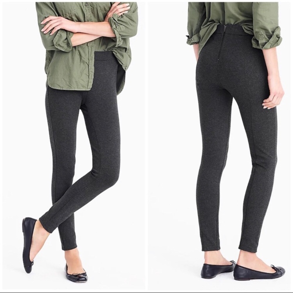 J. Crew S Gray Pixie Ankle Length Trouser Pants - image 1